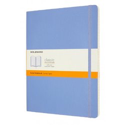 Блокнот Moleskine Classic Soft Xlarge A5+ 96 листов в линейку голубой на сшивке (190x250 мм)